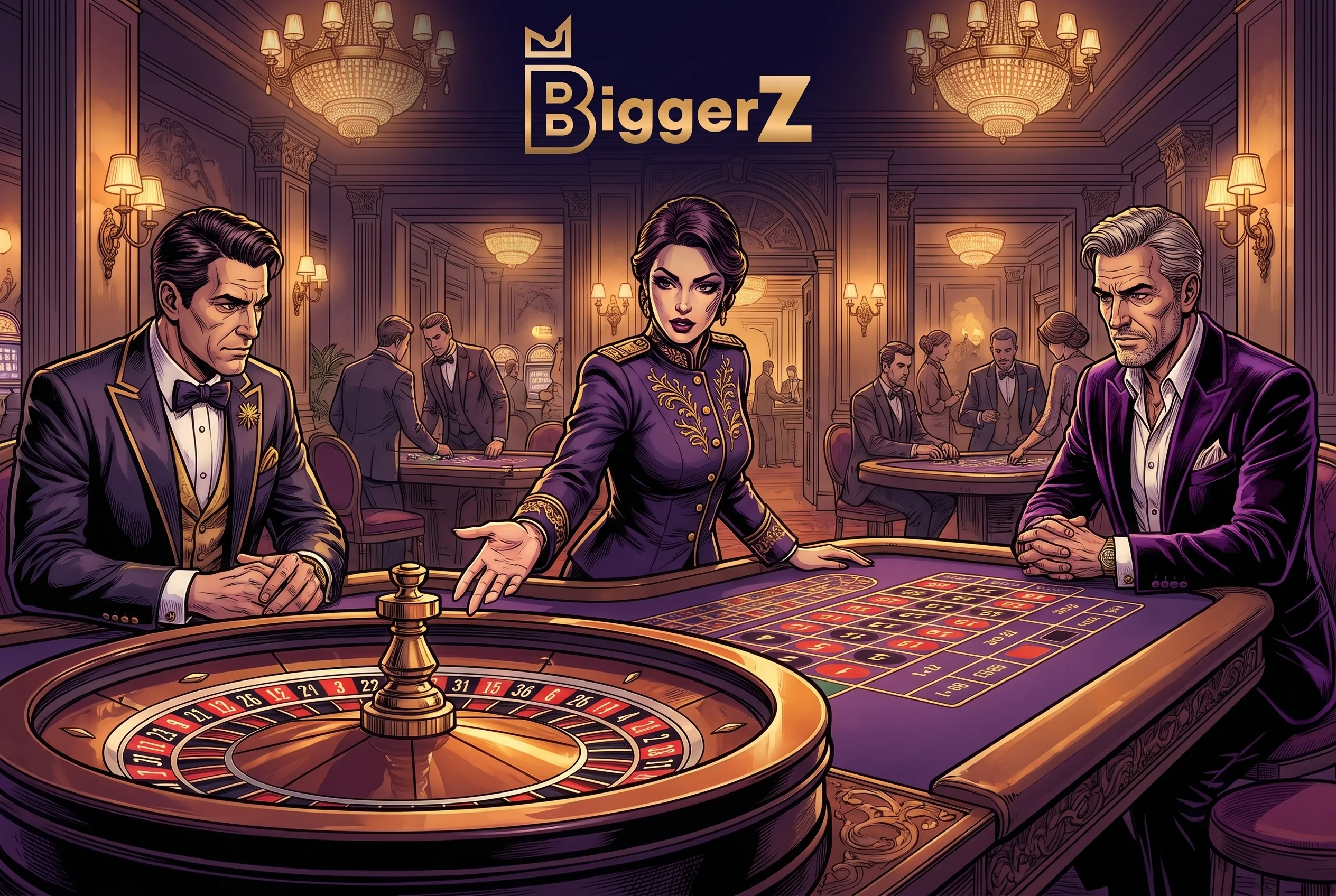 Illustrated BigGerz roulette table